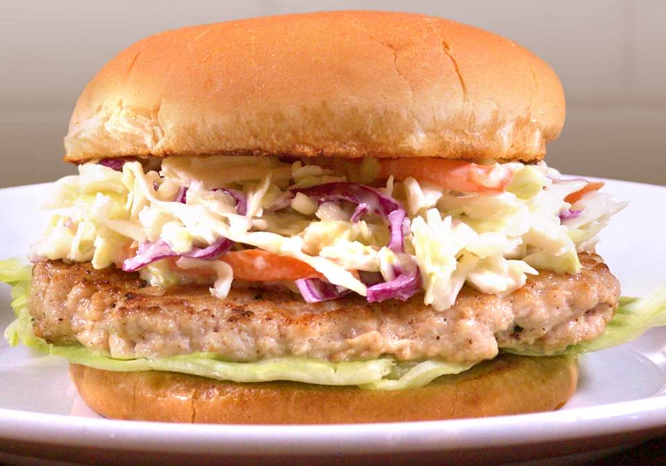 Classic Turkey Burger with Coleslaw Innit